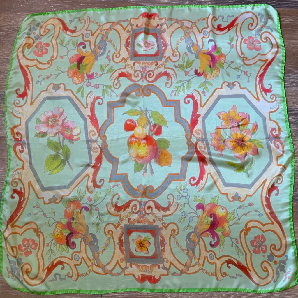 Ravinale 100 Silk Scarf Made In Italy